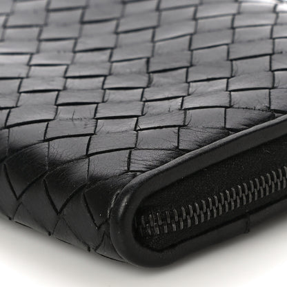 Bottega Veneta Nappa Intrecciato Wristlet Zip Wallet Black 11 of 11