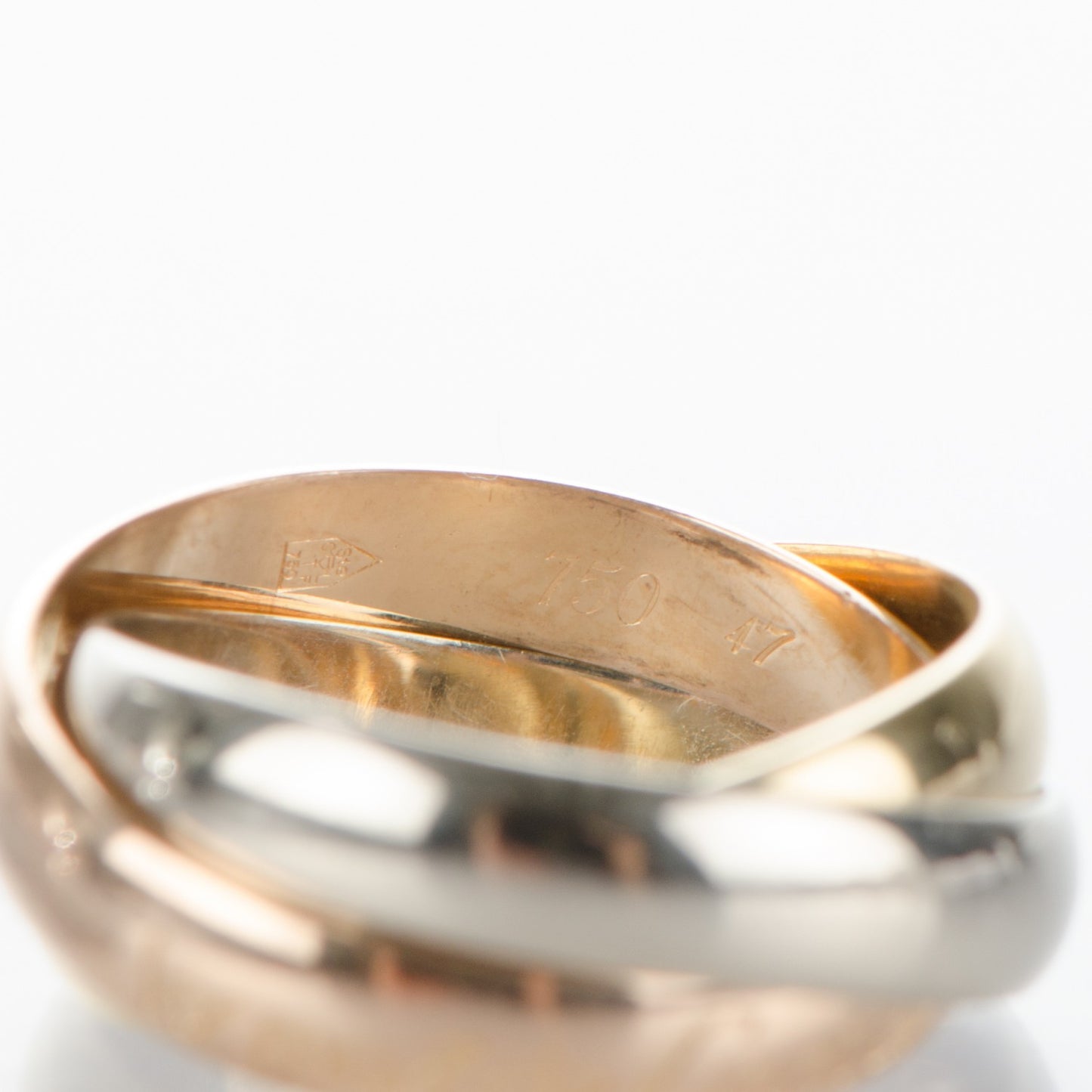 18K Pink Yellow White Gold Les Must De Trinity Ring 47 4