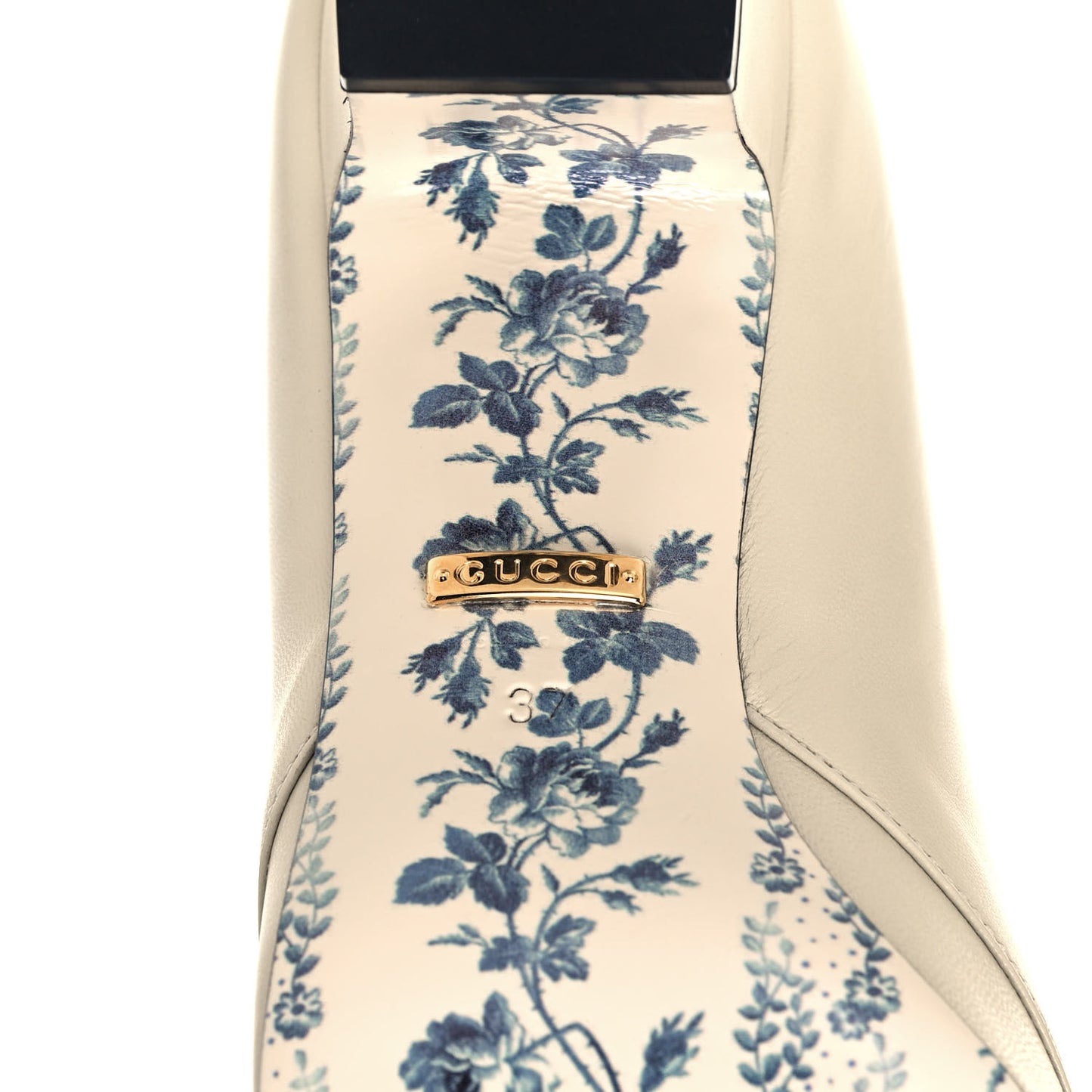 Malaga Kid GG Victoire 55mm Loafer Pumps 37 Vintage White