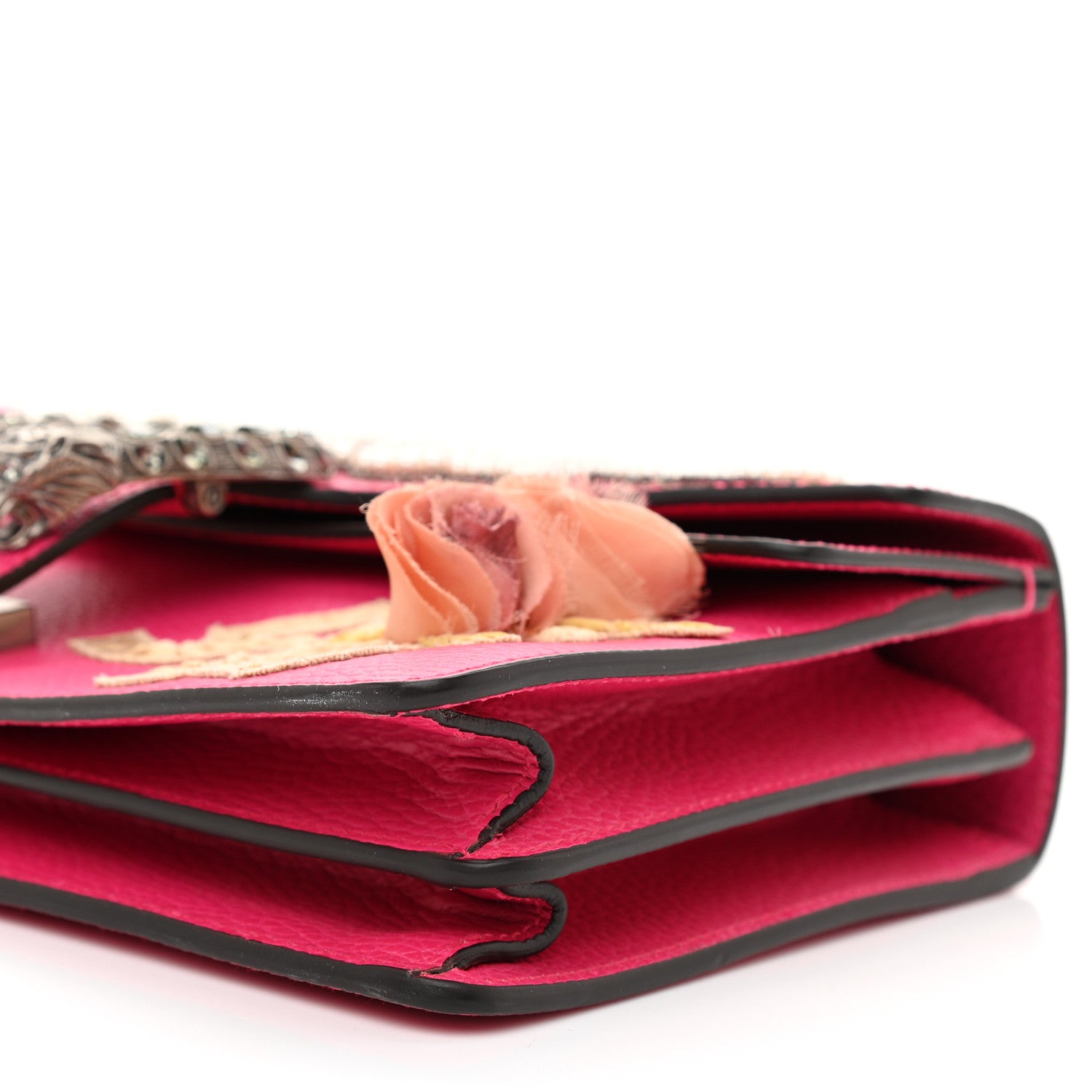 Gucci Pebbled Calfskin Embellished Guccify Small Dionysus Shoulder Bag Rosa 8 of 10