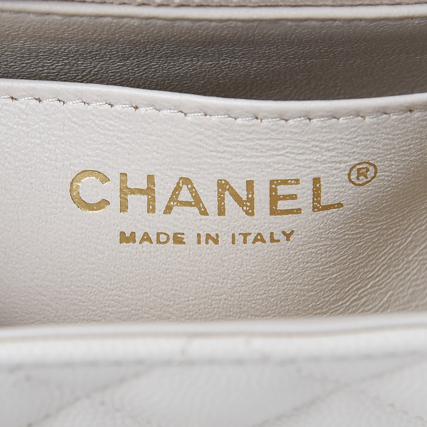 Chanel Caviar Quilted Mini Square Flap White 6 of 11