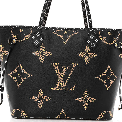 Louis Vuitton Monogram Giant Jungle Neverfull MM Black 8 of 10