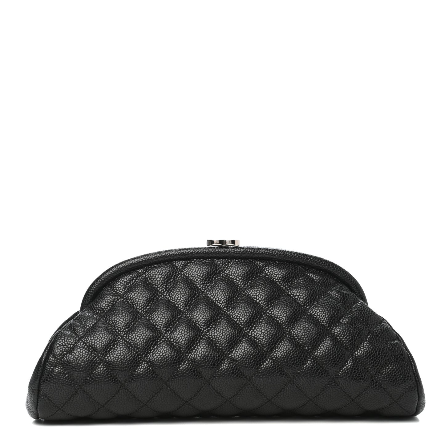 Caviar Quilted Timeless Clutch Black