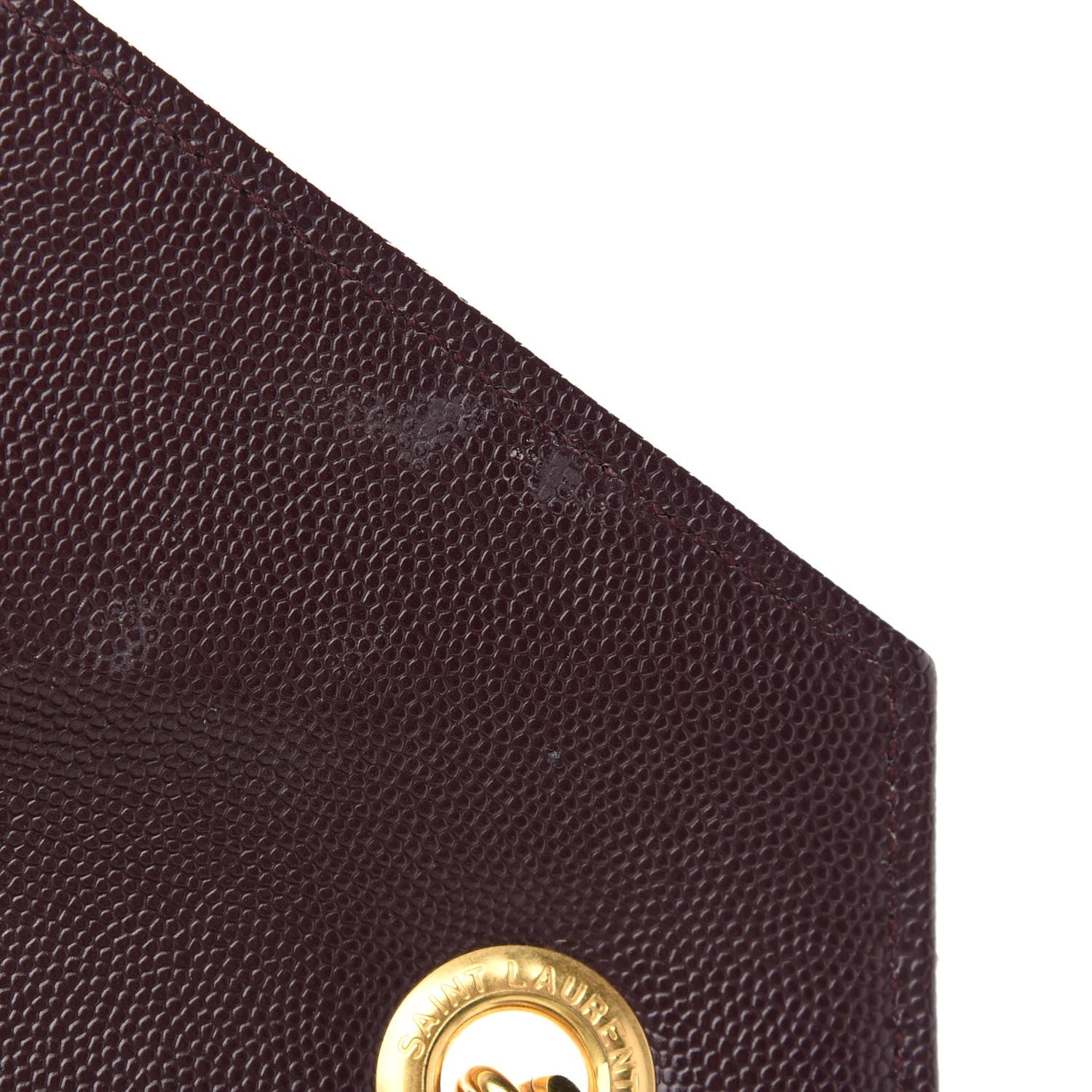 Saint Laurent Grain De Poudre Matelasse Chevron Large Monogram Satchel Rouge Legion 11 of 11