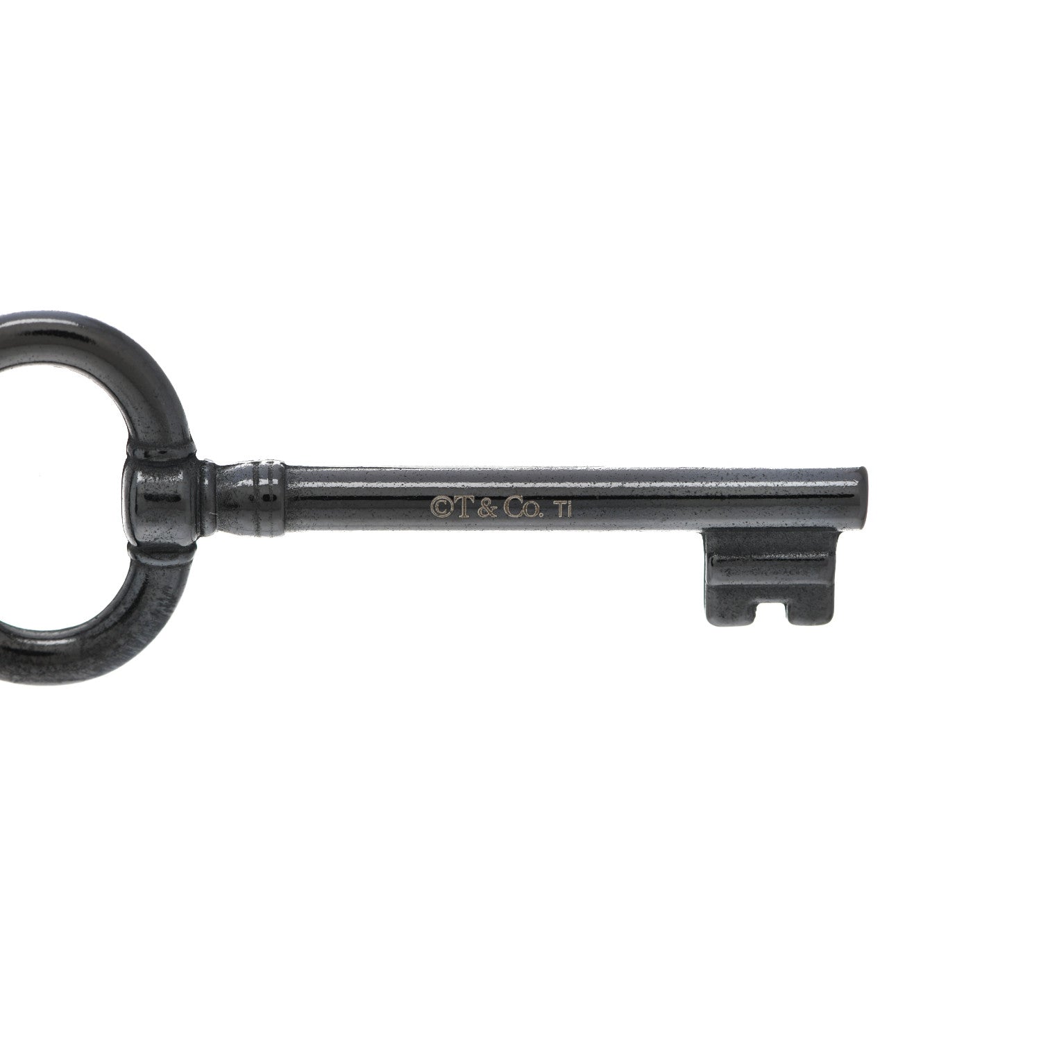 Tiffany Black Titanium Oval Key Pendant 3 of 5