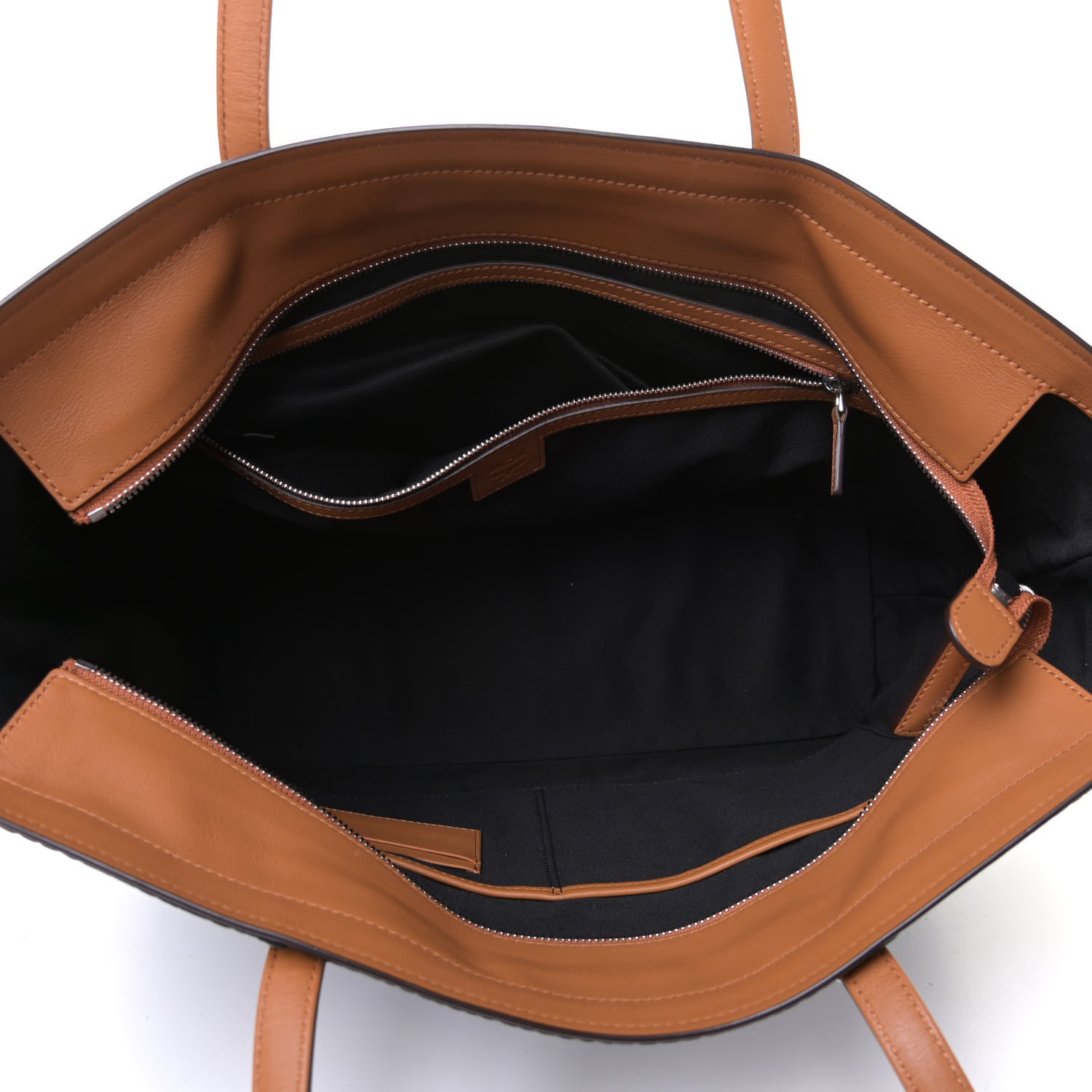 MCM Visetos Medium Anya Shopper Tote Black 4 of 5