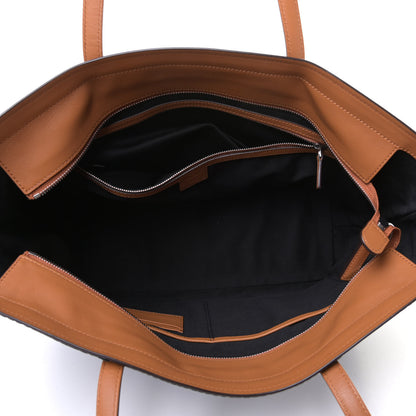 MCM Visetos Medium Anya Shopper Tote Black 4 of 5