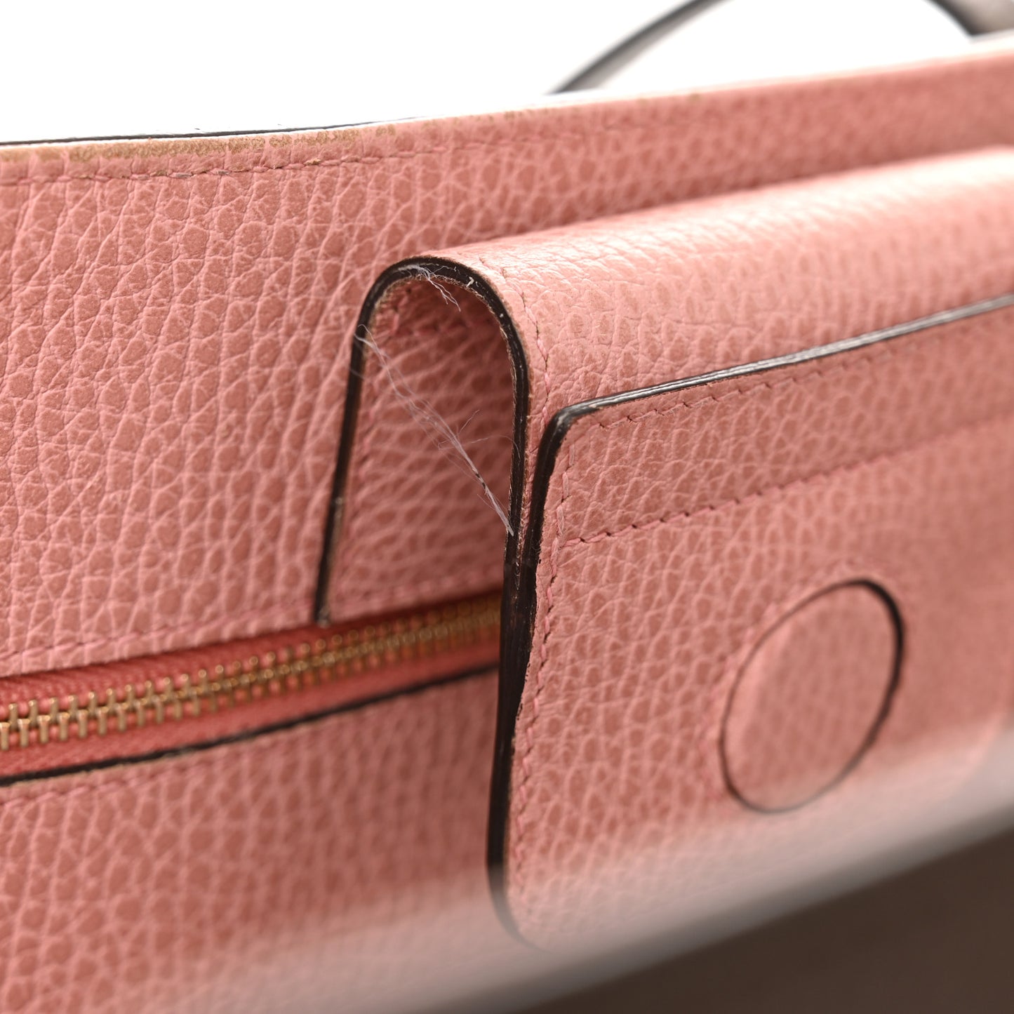 Dollar Calfskin Medium Swing Tote Grey Field Soft Pink