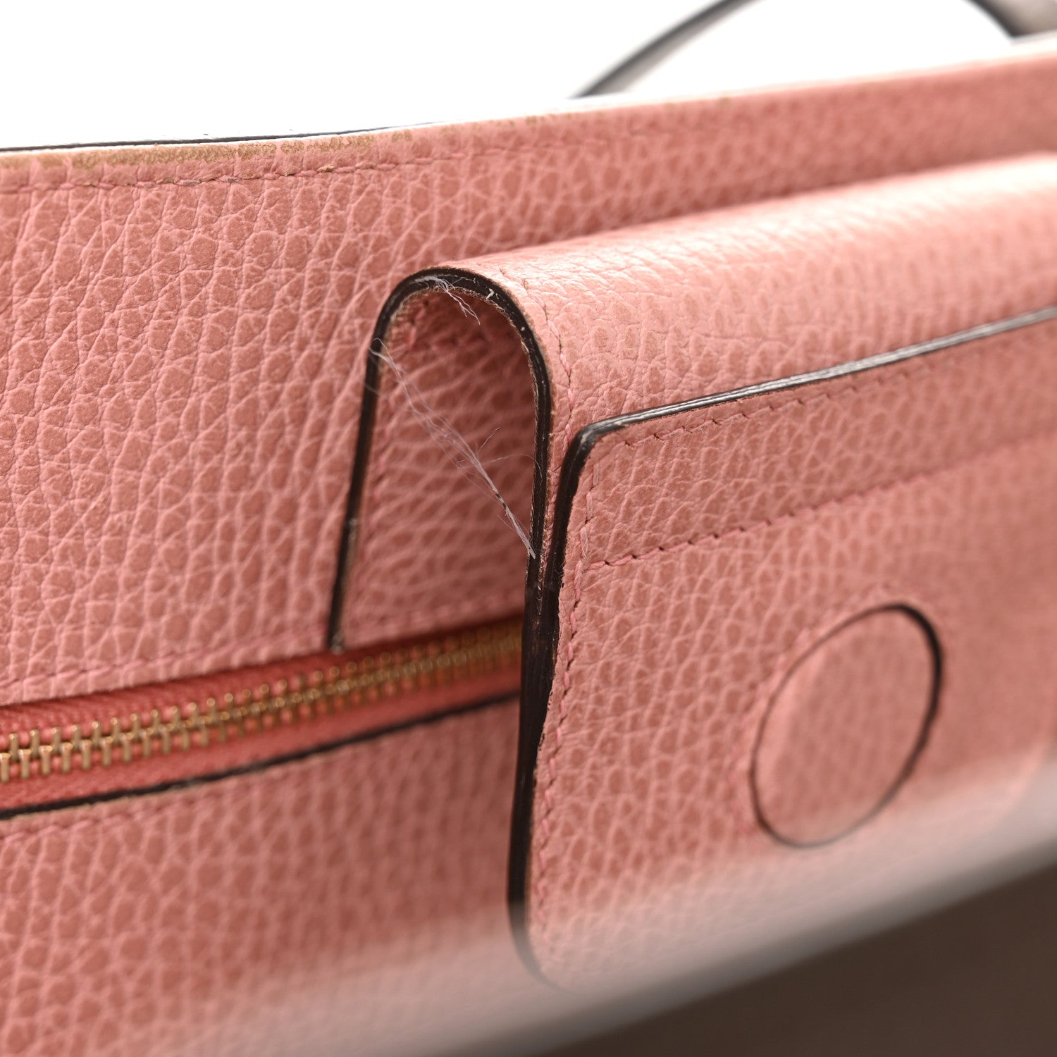 Gucci Dollar Calfskin Medium Swing Tote Grey Field Soft Pink 10 of 11