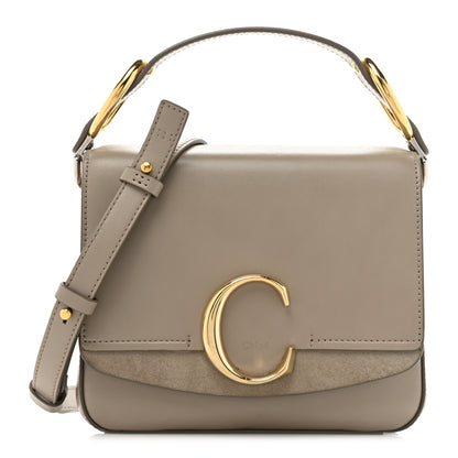 Chloe Calfskin Small C Double Carry Motty Grey 1 of 16