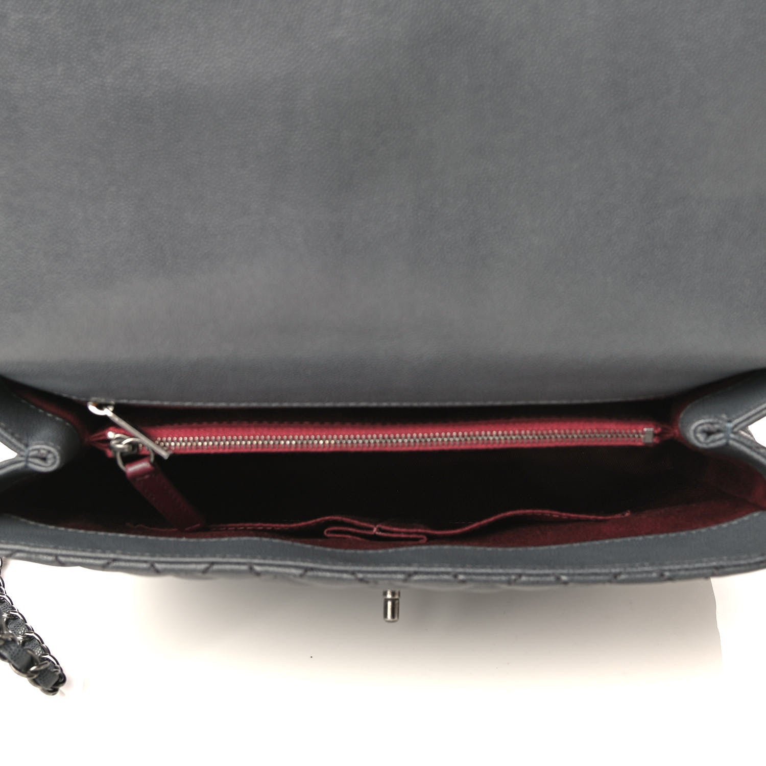 Chanel Caviar Quilted Large Coco Handle Flap Grey 4 of 4