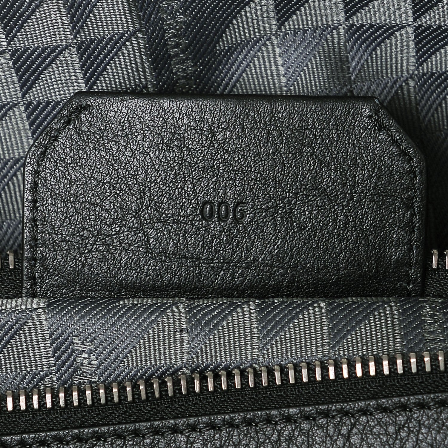 Proenza Schouler Calfskin Triangle Embossed Travel Bag Black 7 of 7