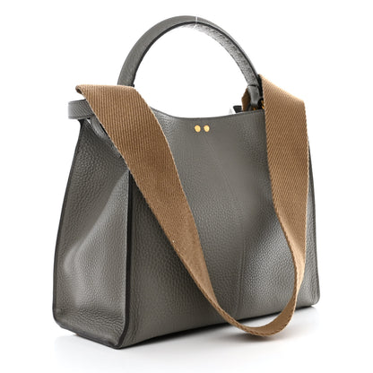 Fendi Cuoio Romano Selleria Bi-Color Medium Peekaboo X-Lite Moon Ghiaia 3 of 11