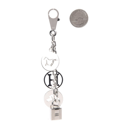 Hermes Palladium Breloque Bag Charm Silver 2 of 6