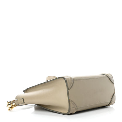 Celine Smooth Calfskin Nano Luggage Mastic 3 of 5