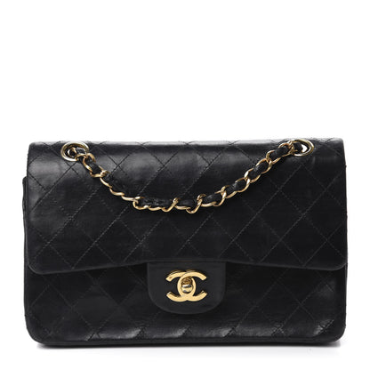 Chanel Lambskin Quilted Small Double Flap Black 1 of 15