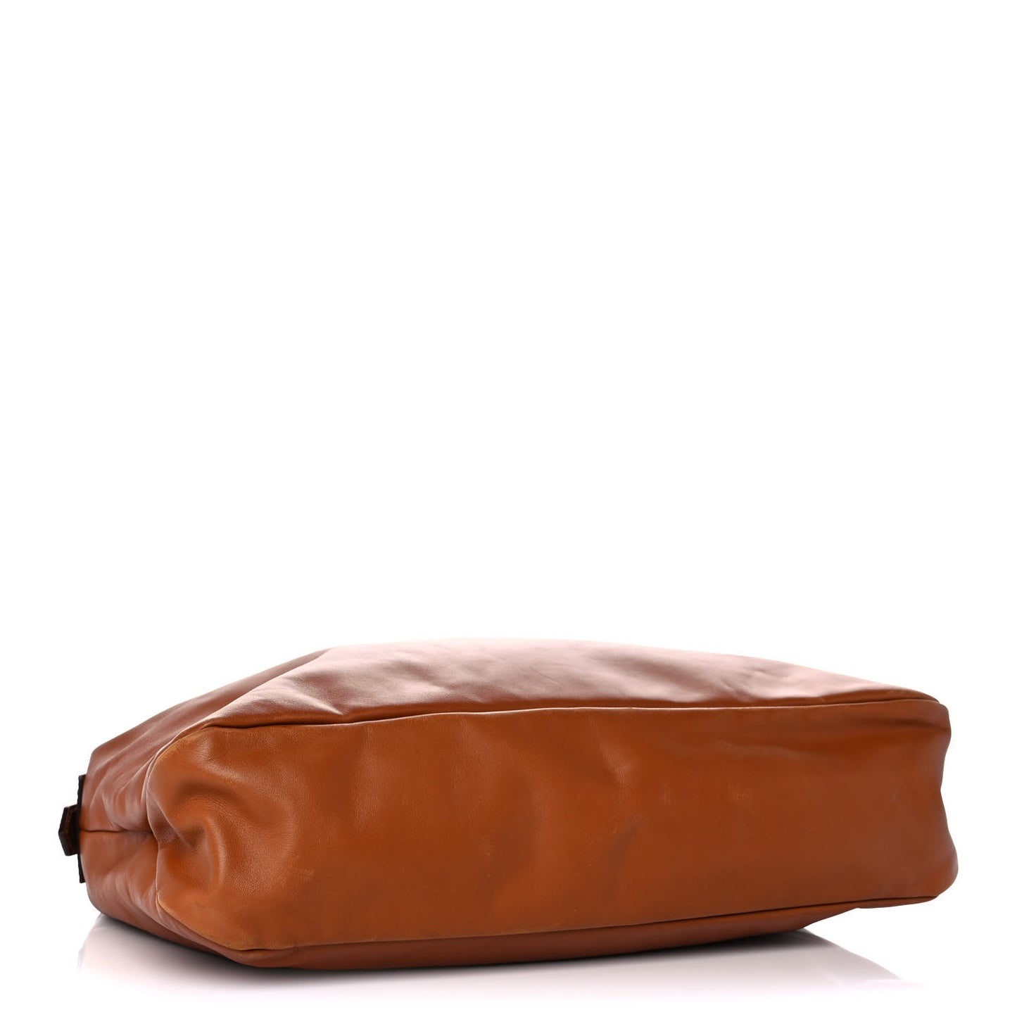 Leather Medium Horsebit Chain Hobo Brown