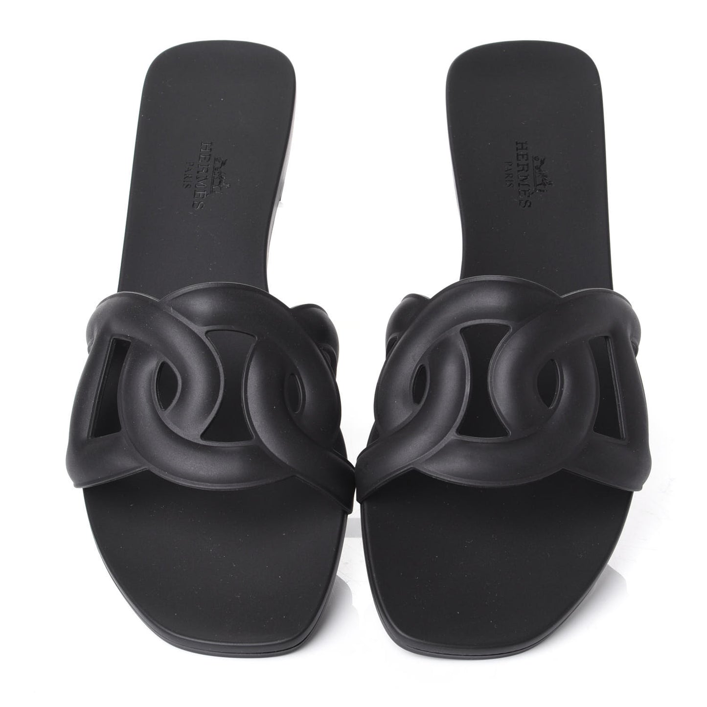 Rubber Aloha Sandals 39 Black
