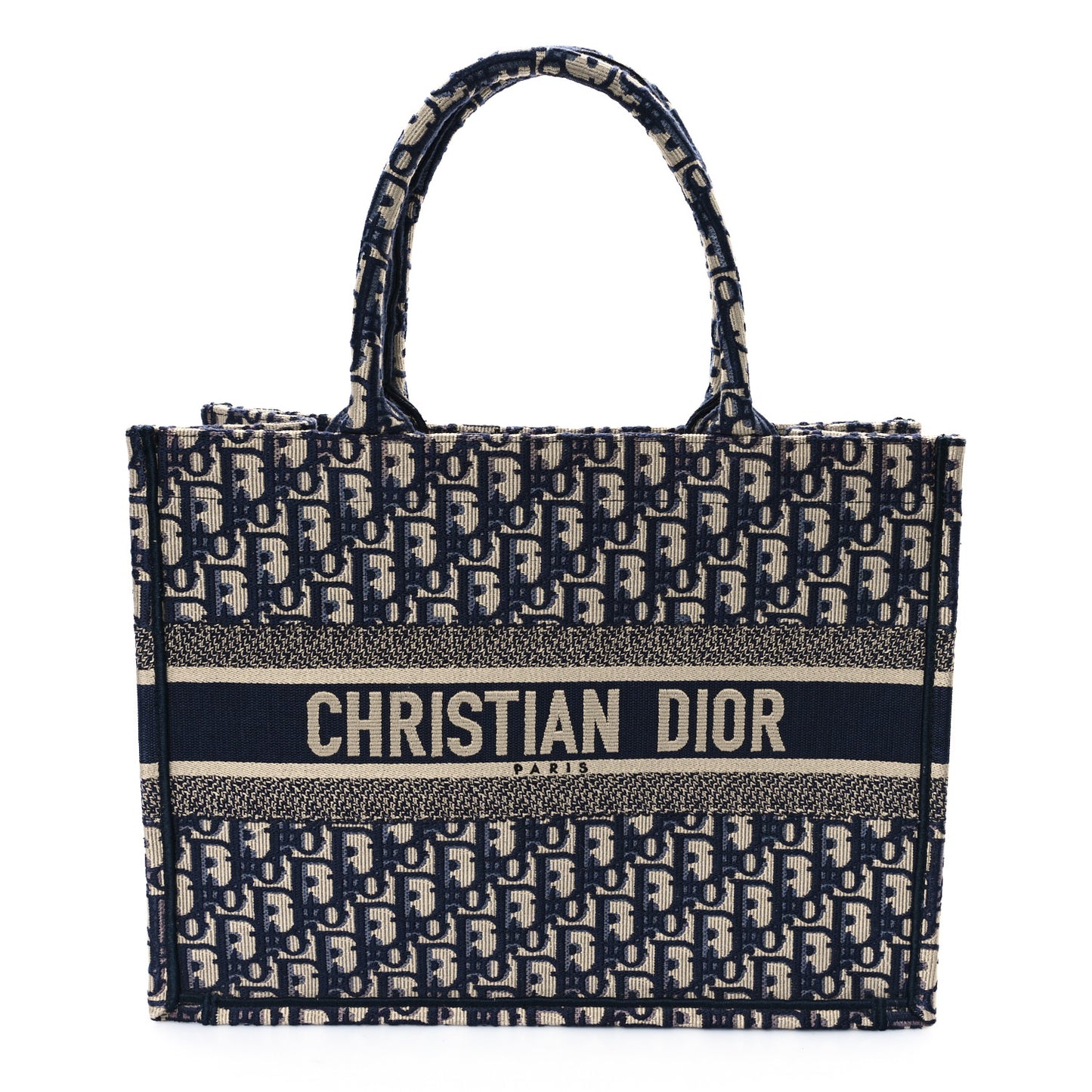 Oblique Medium Book Tote Blue Multicolor