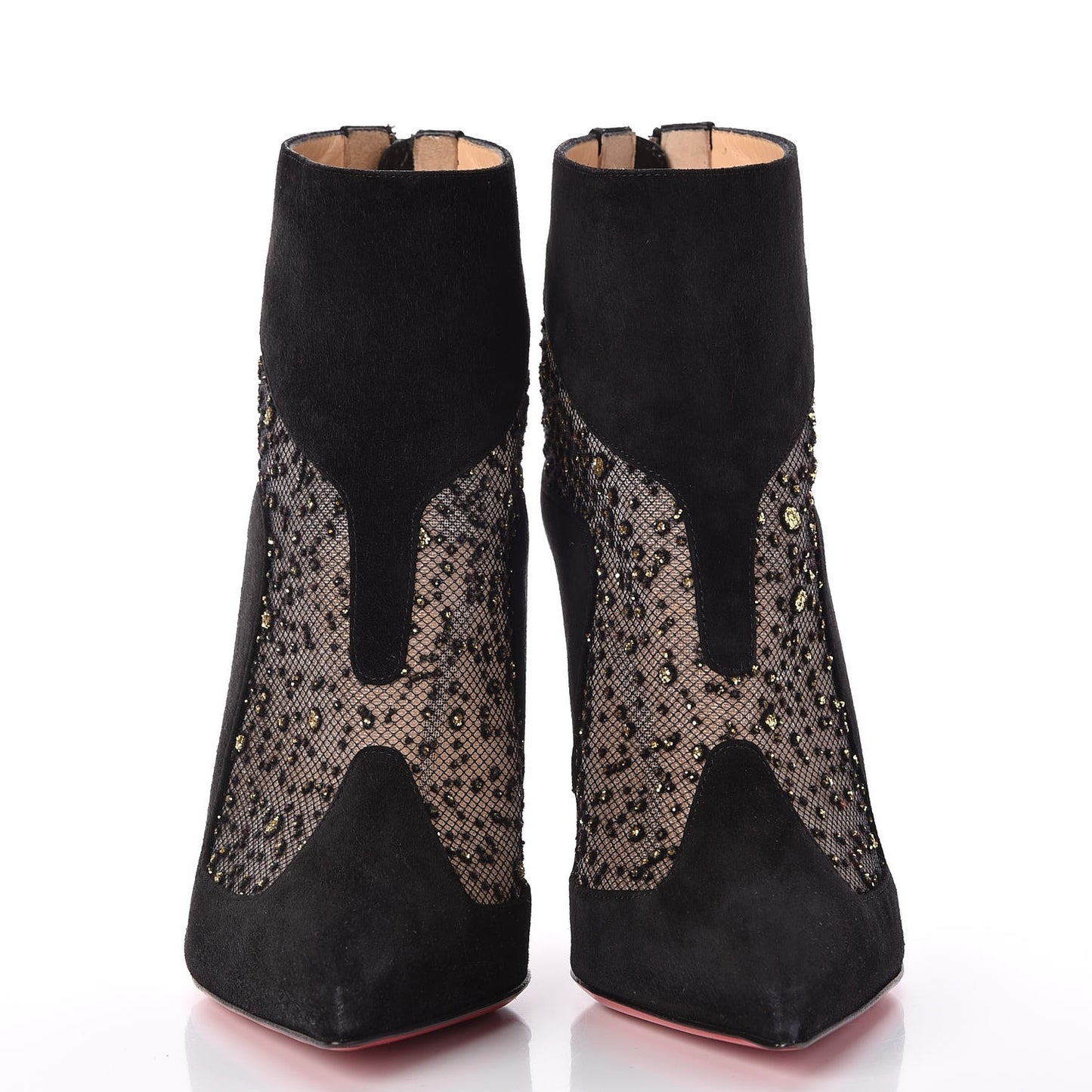 Suede Mesh Papilloboot 100 Ankle Boots 35.5 Black