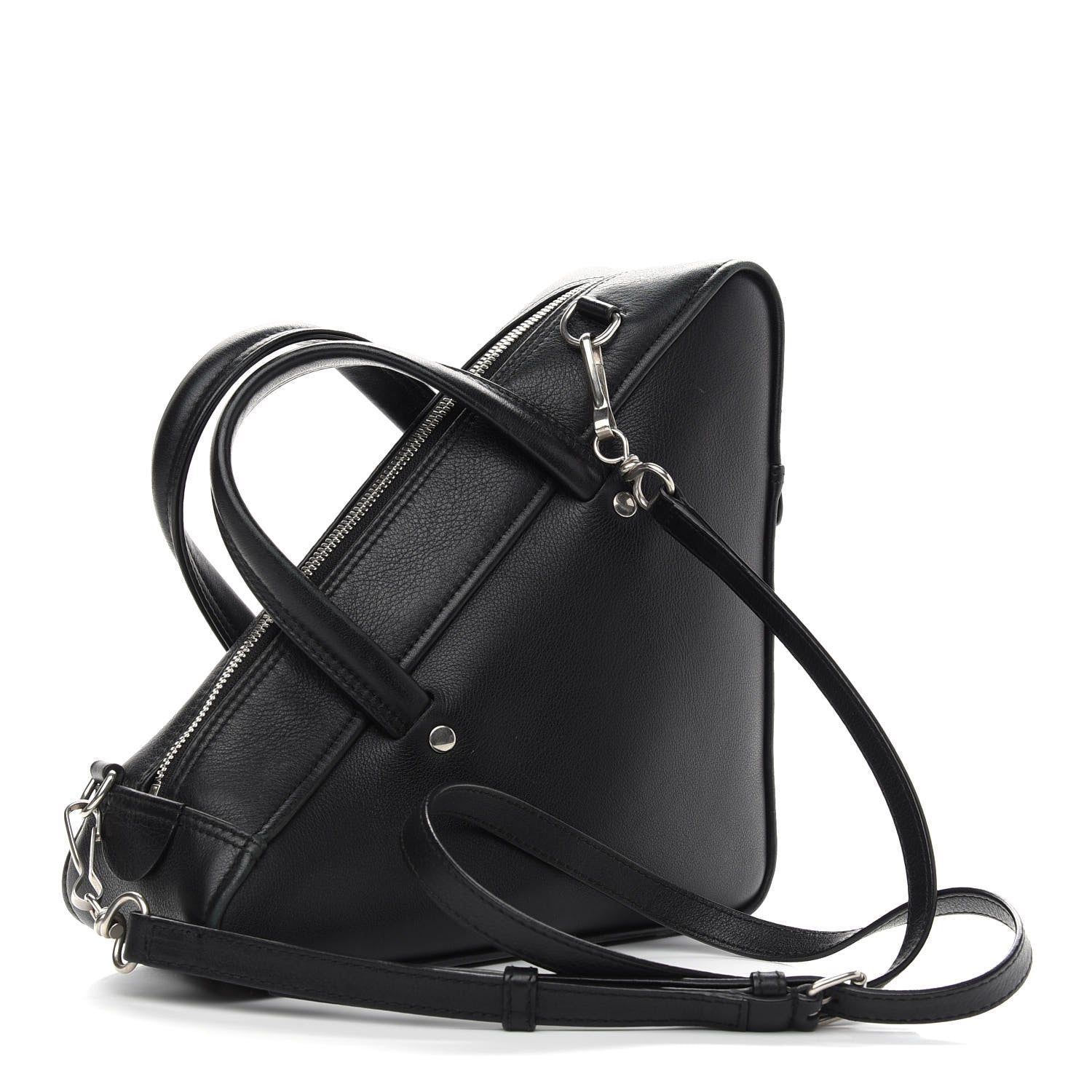 Balenciaga Calfskin S Triangle Duffle Black 3 of 11