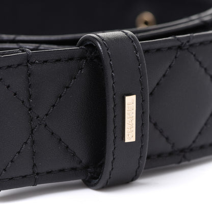 Chanel Lambskin Quilted CC Chain Belt 85 34 Black 4 of 4