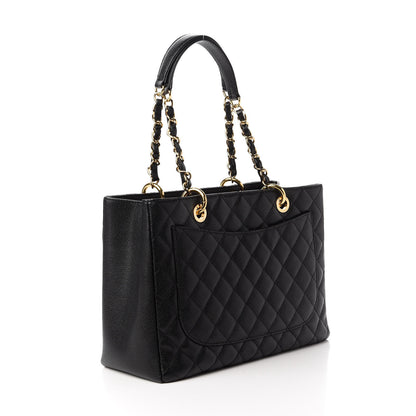 Chanel Caviar Quilted Grand Shopping Tote GST Black 3 of 10