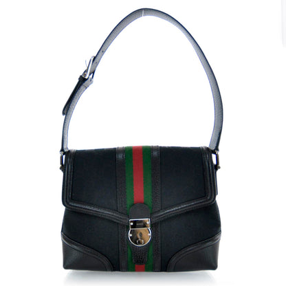 Gucci Monogram Treasure Flap Black 1 of 8