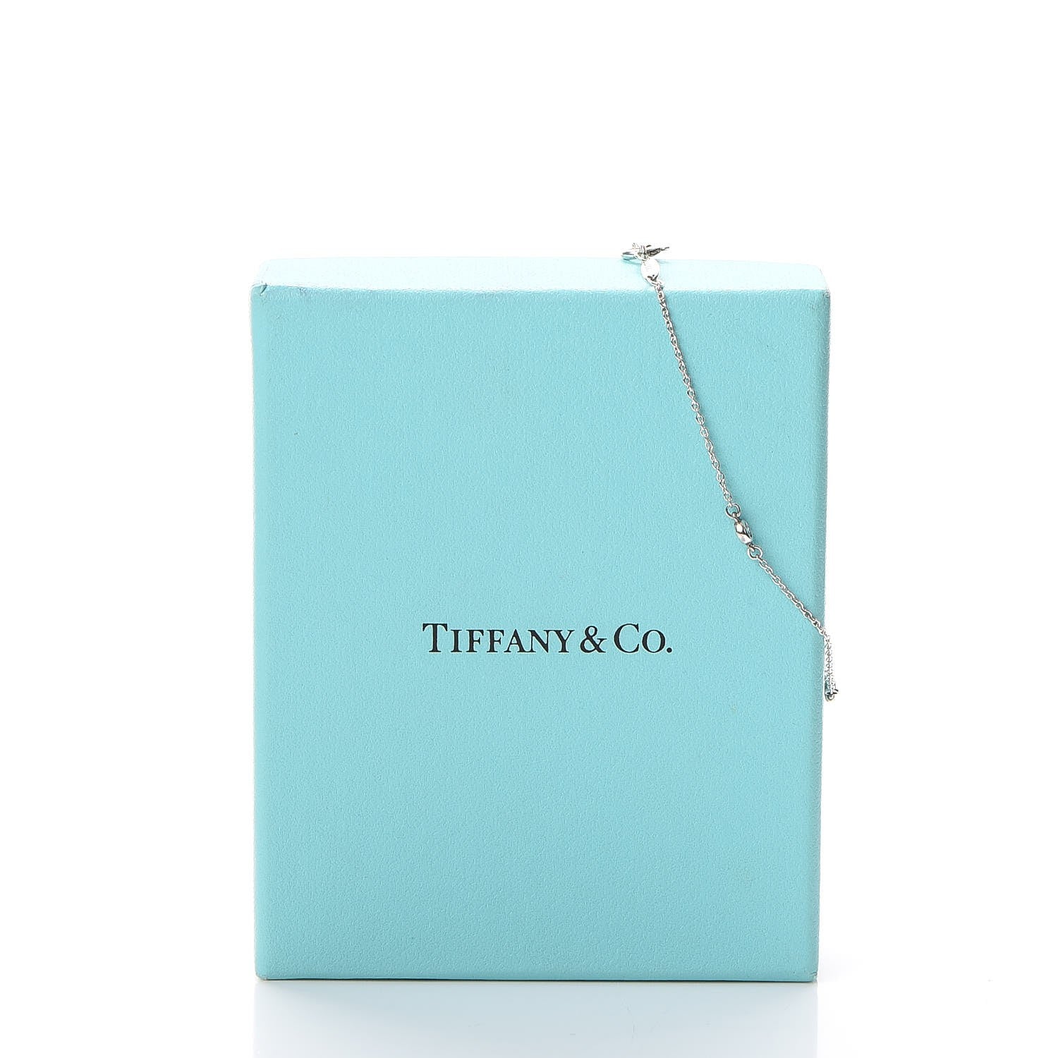 Tiffany Sterling Silver Diamond .09ct Elsa Peretti Diamonds By The Yard Bracelet 10 of 10