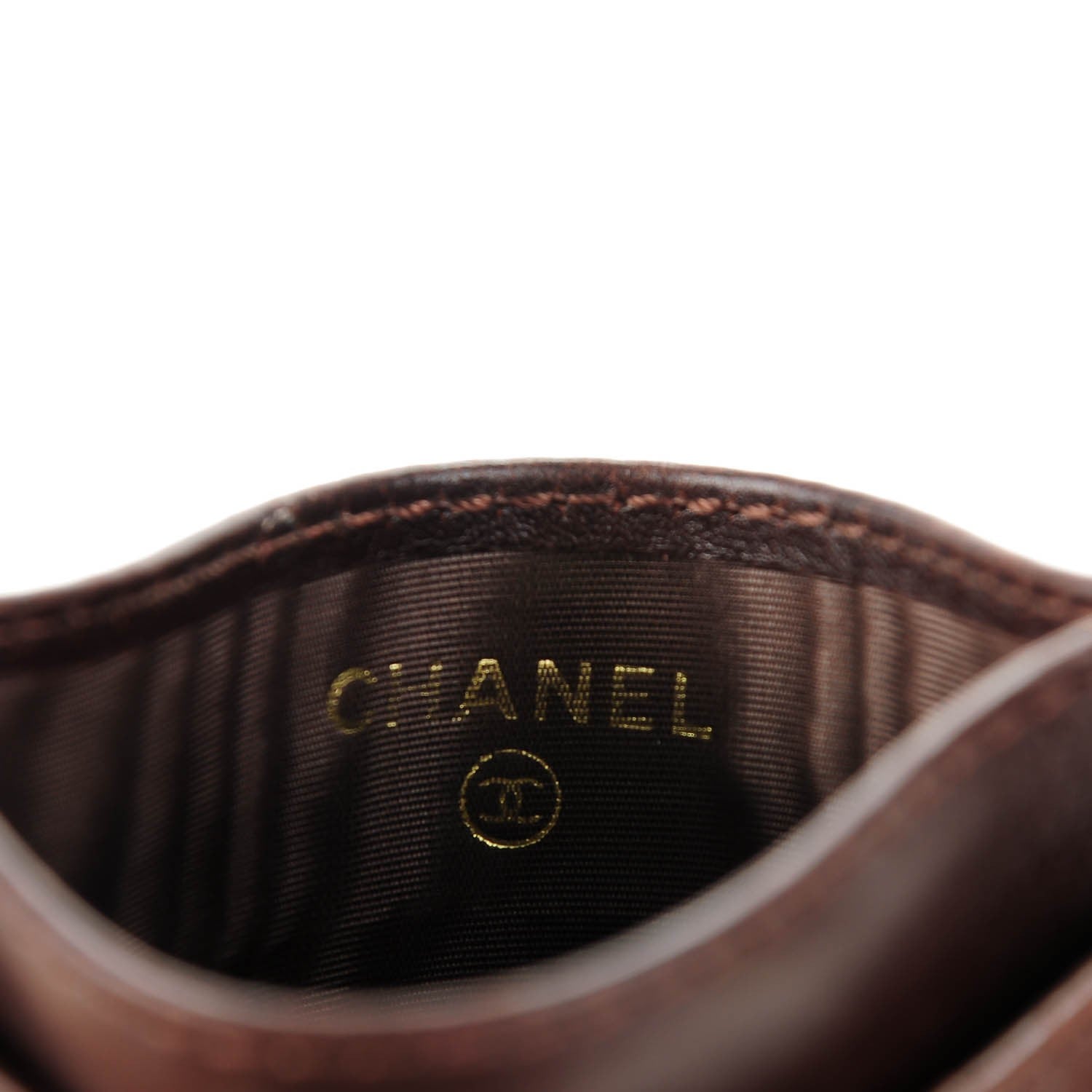 Chanel Calfskin Timeless CC Card Holder Brown 7 of 8