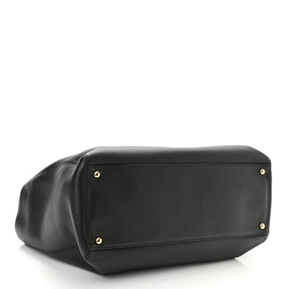 Chanel Calfskin Cerf Executive Shopper Tote Black 4 of 10