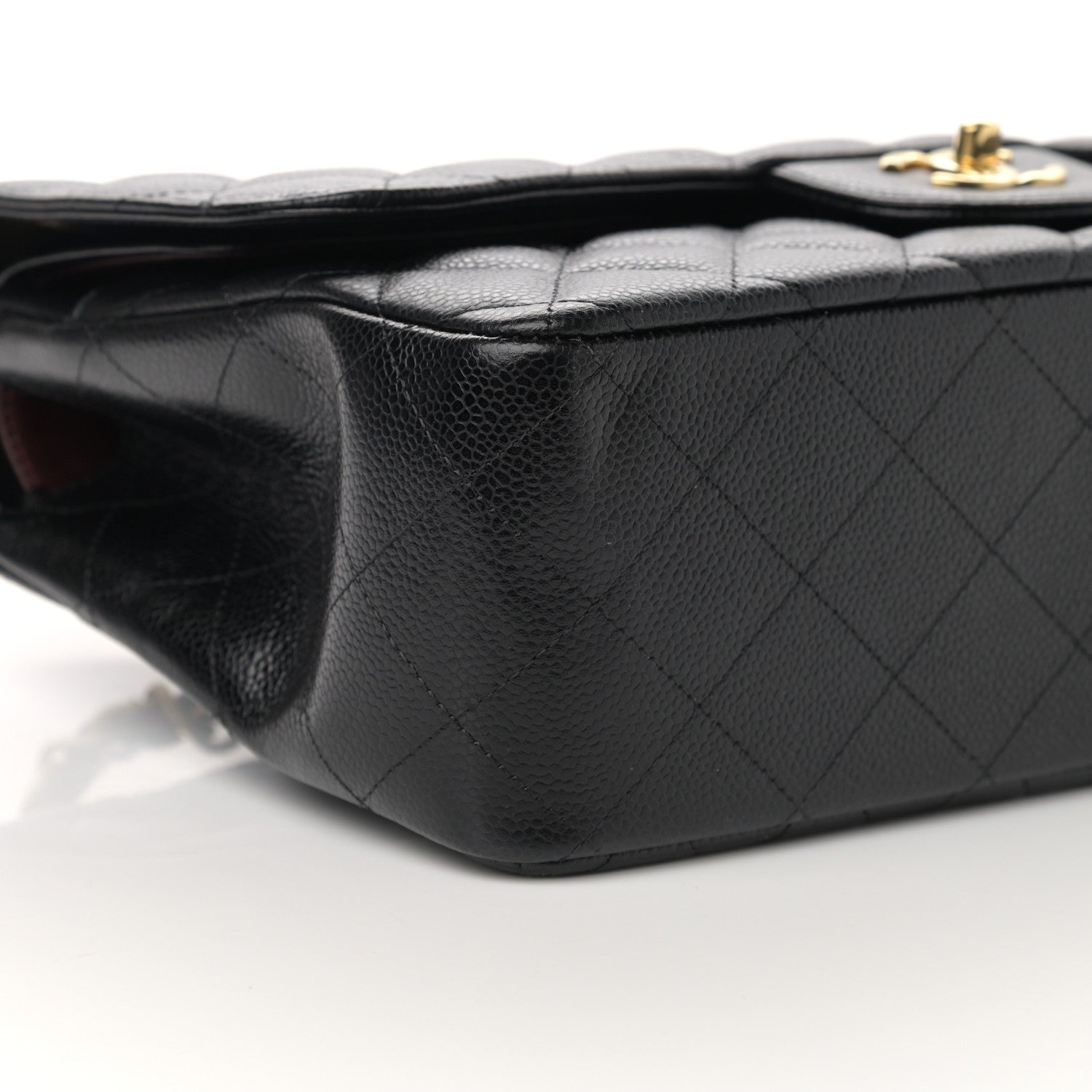 Chanel Caviar Quilted Jumbo Double Flap Black 8 of 13