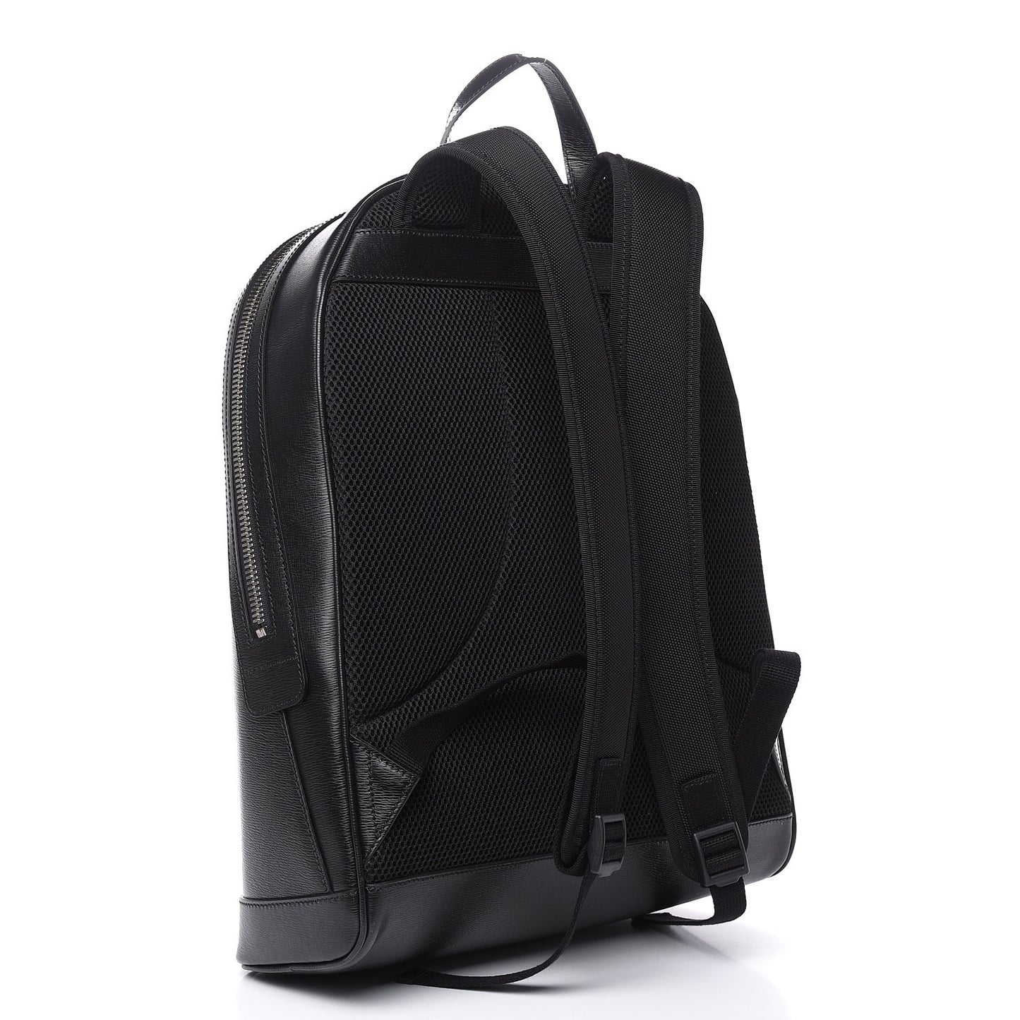 Calfskin Kingsnake Dome Backpack Black