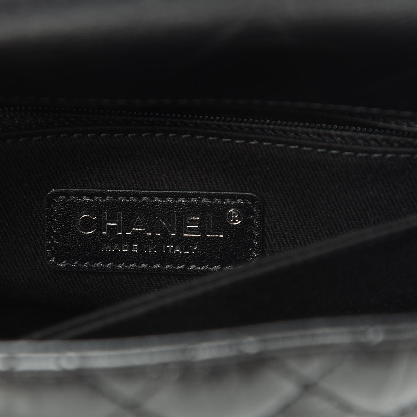 Aged Calfskin Quilted Mini Coco Handle Flap So Black