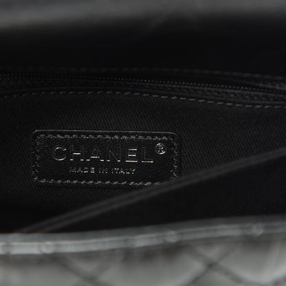 Chanel Aged Calfskin Quilted Mini Coco Handle Flap So Black 6 of 11