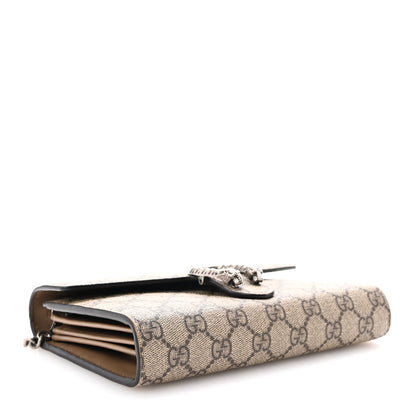 Gucci GG Supreme Monogram Mini Dionysus Chain Wallet Beige Taupe 4 of 12