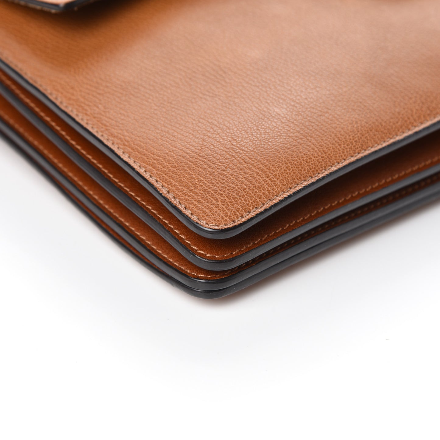 Goatskin Medium Faye Shoulder Bag Caramel