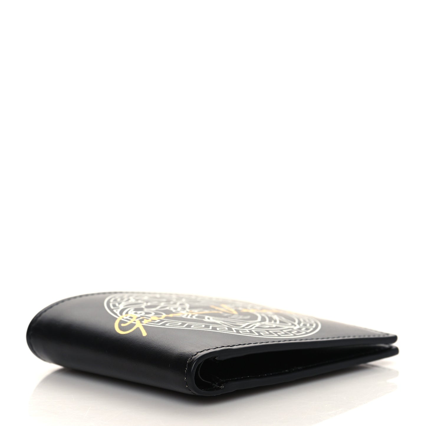 Calfskin Bi-Fold Wallet Black
