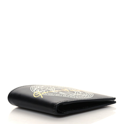 Versace Calfskin Bi-Fold Wallet Black 4 of 8