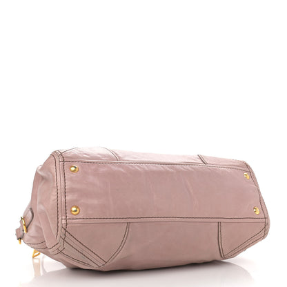 Prada Vitello Shine Antik Satchel Mughetto 4 of 15