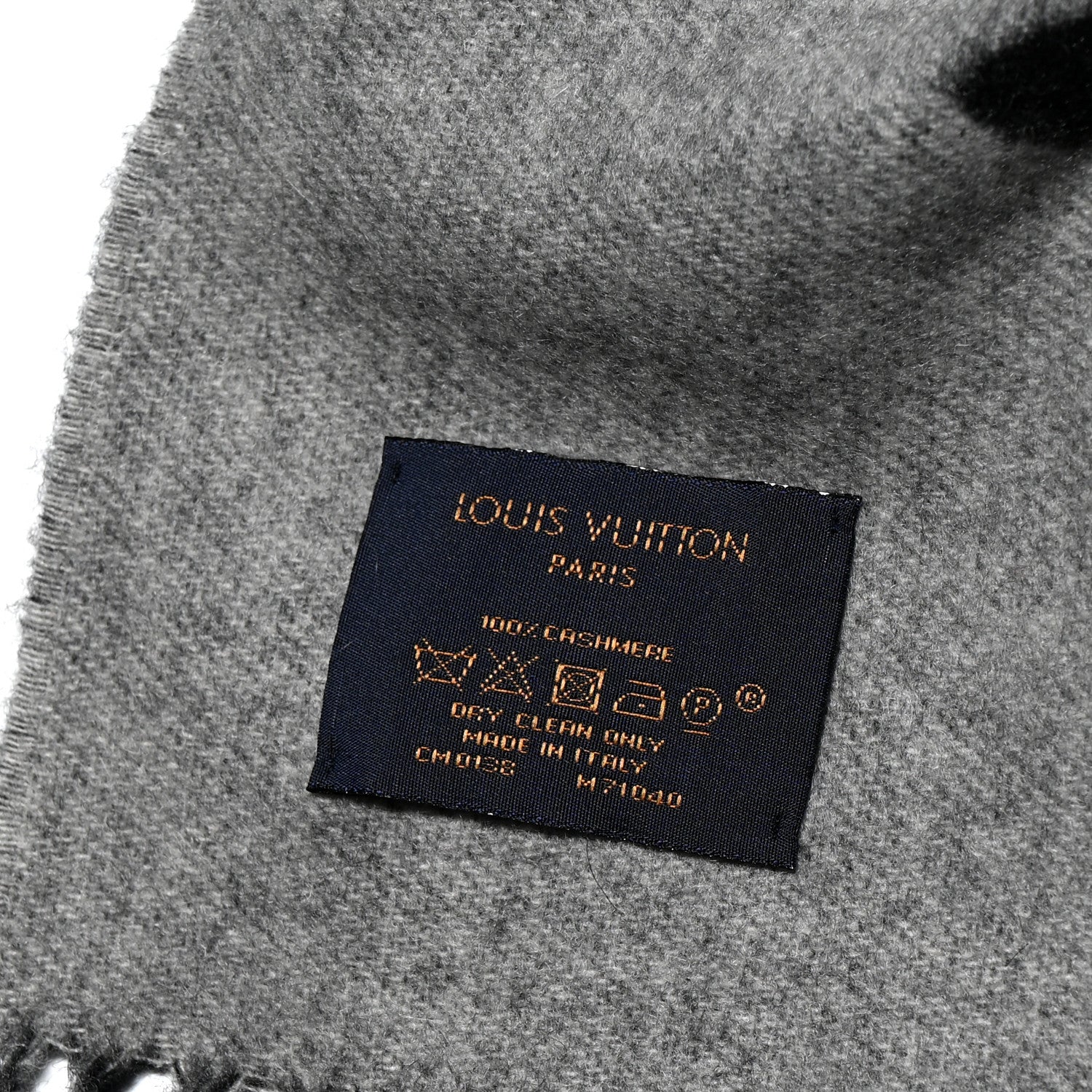 Louis Vuitton Cashmere Monogram Reykjavik Scarf Black 3 of 3