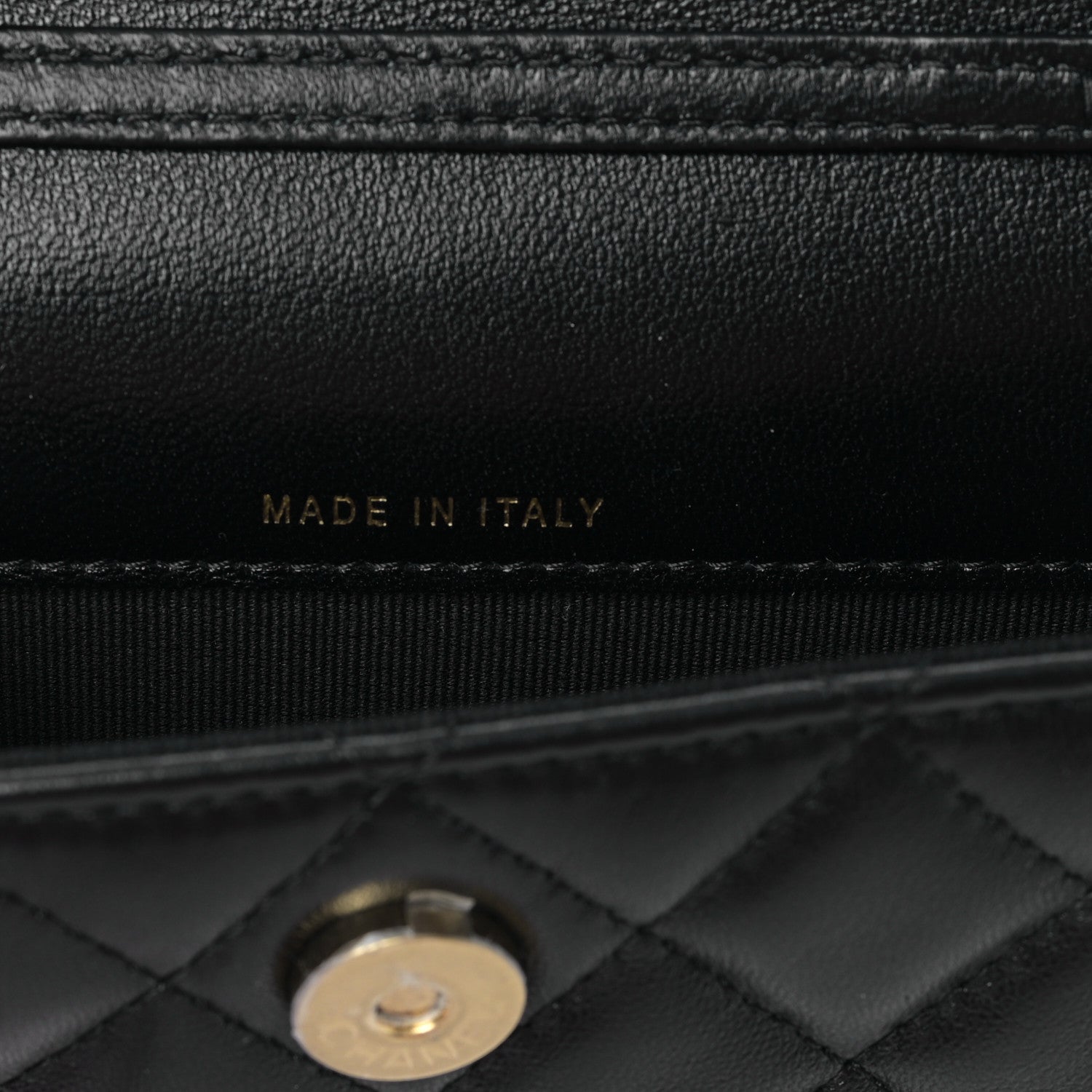 Chanel Lambskin Quilted Maxi Pearl Clutch With Chain Black 7 of 10