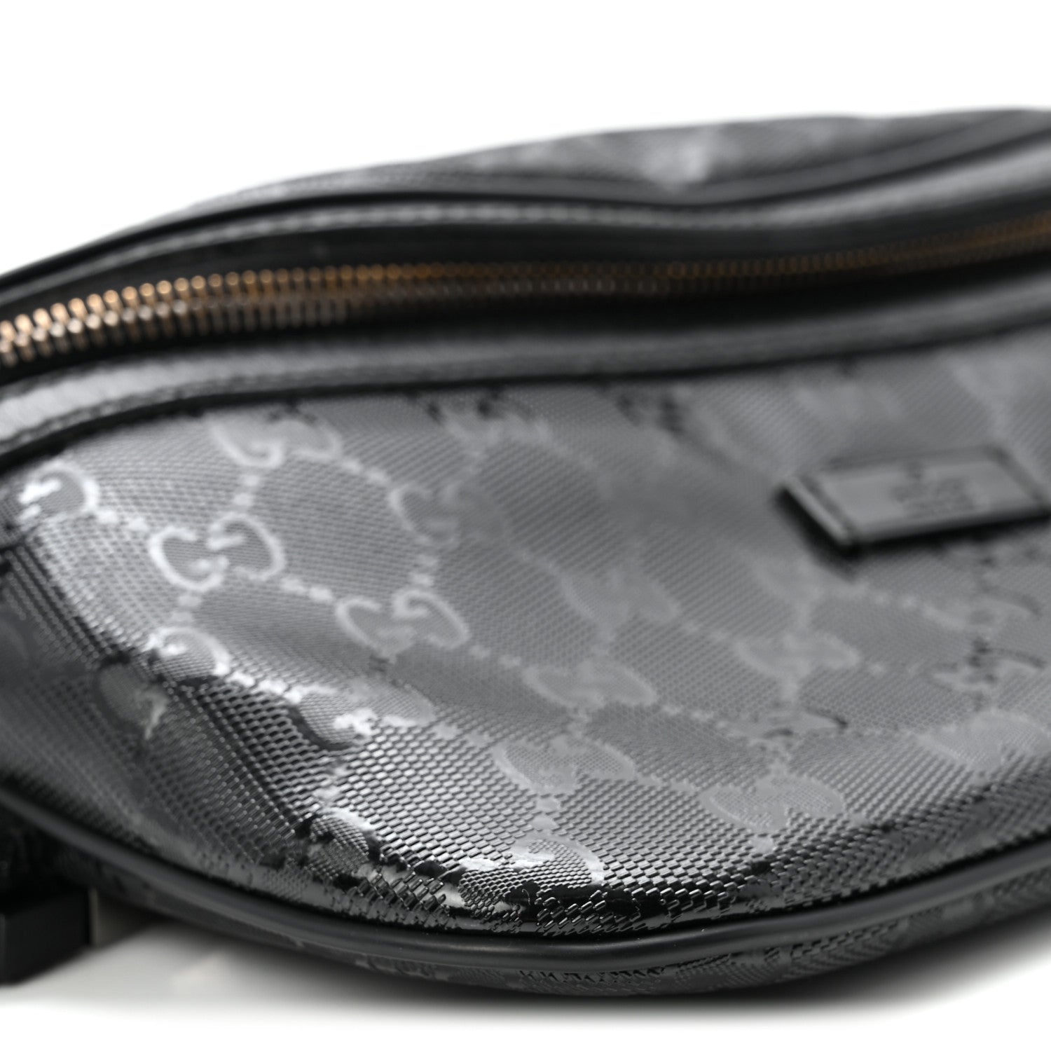 Gucci Imprime Monogram Belt Bag Black 9 of 10