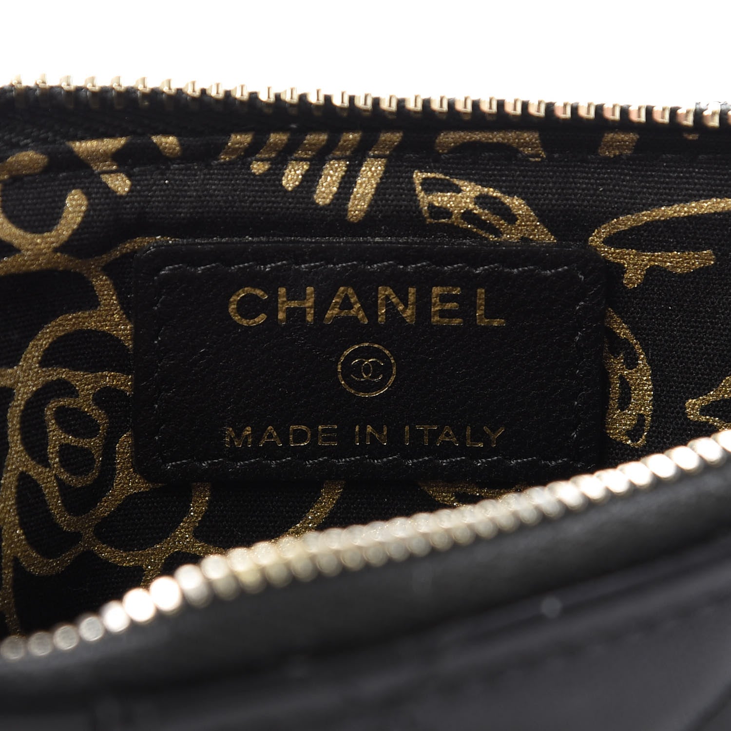 Chanel Lambskin Quilted Classic Flat Wallet Pouch Black 5 of 7