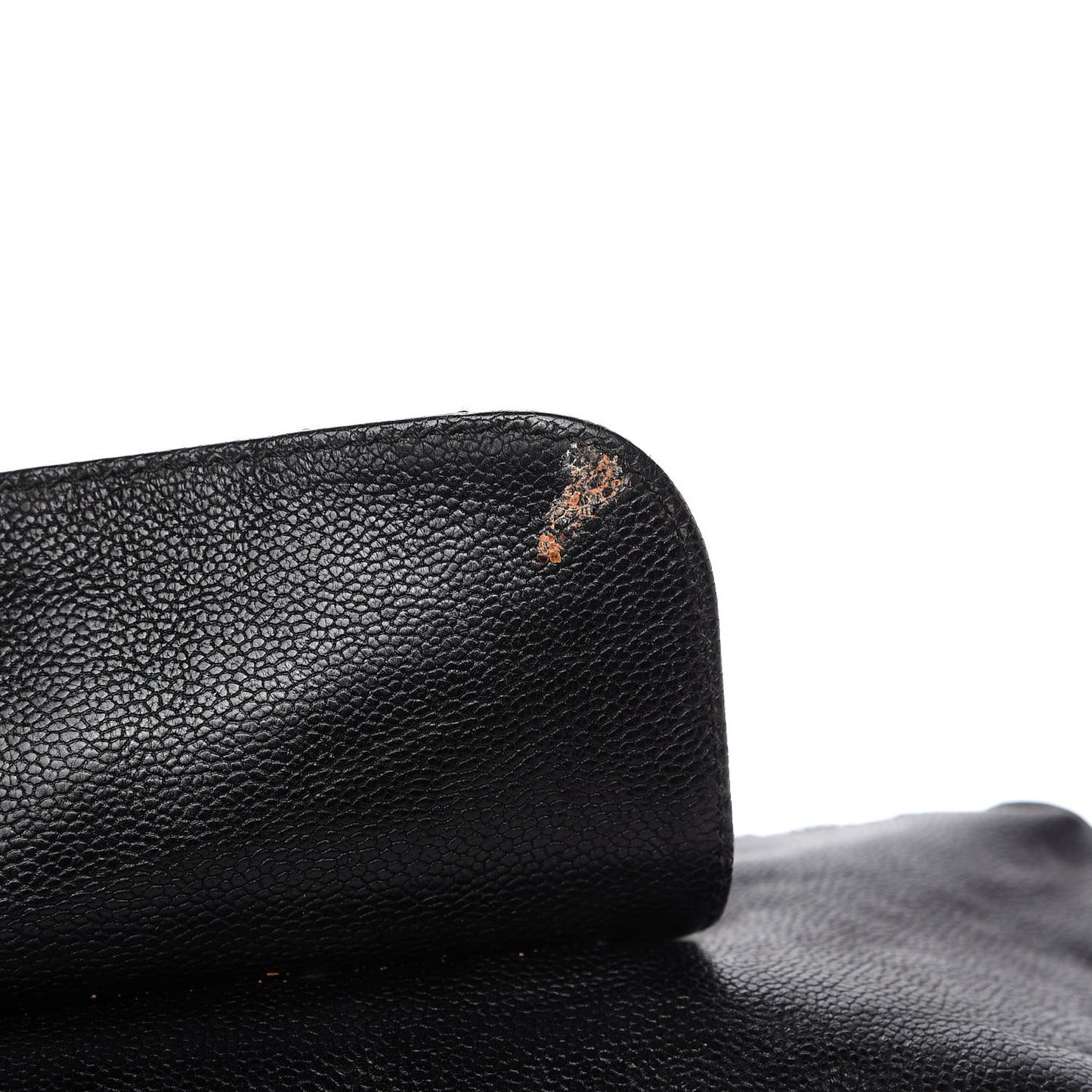 Glazed Caviar Pocket In The City Shoulder Bag Black