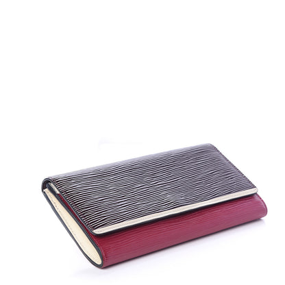 Louis Vuitton Electric Epi Flore Wallet Tri-Color Prune 3 of 5