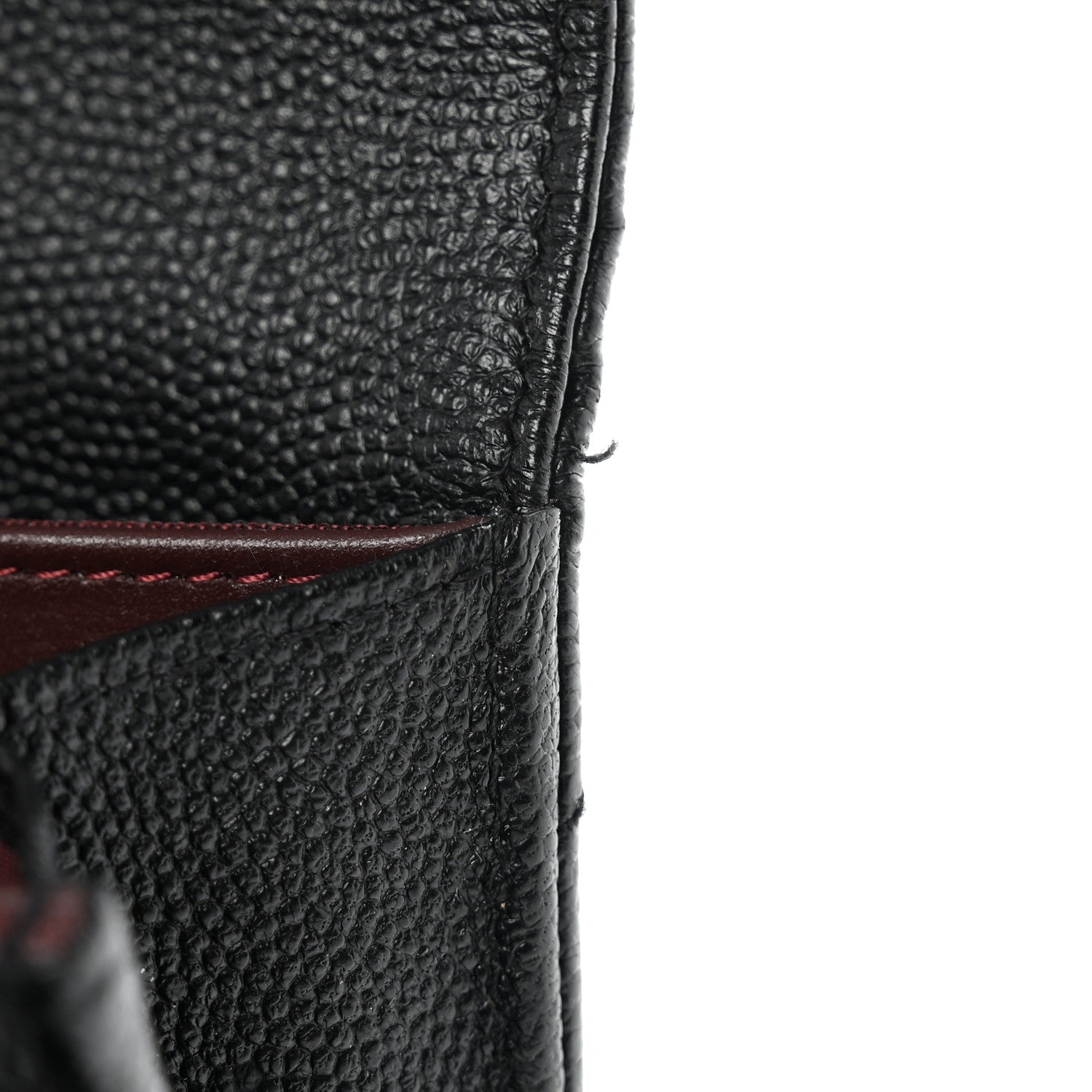 Chanel Caviar Chevron Quilted Large Gusset Flap Wallet Black 9 of 9