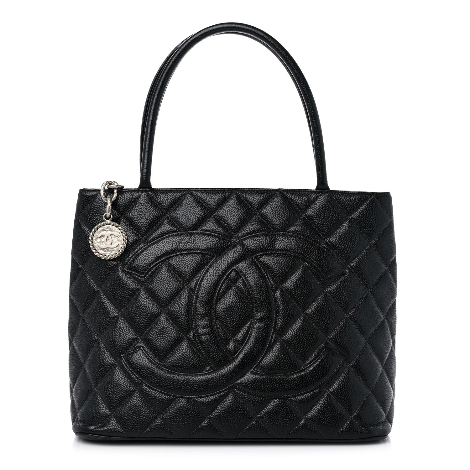 Chanel Caviar Quilted Medallion Tote Black 1 of 13