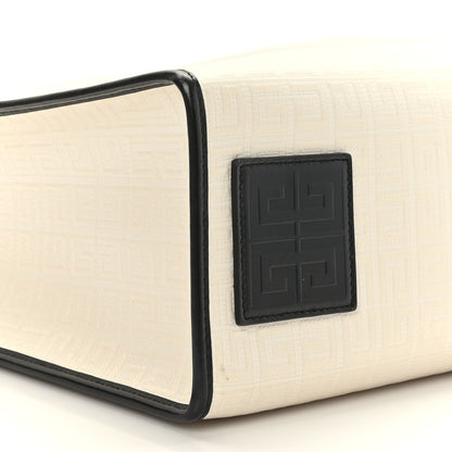 Givenchy Canvas Logo 4G Embossed Medium Tote Beige Black 7 of 8