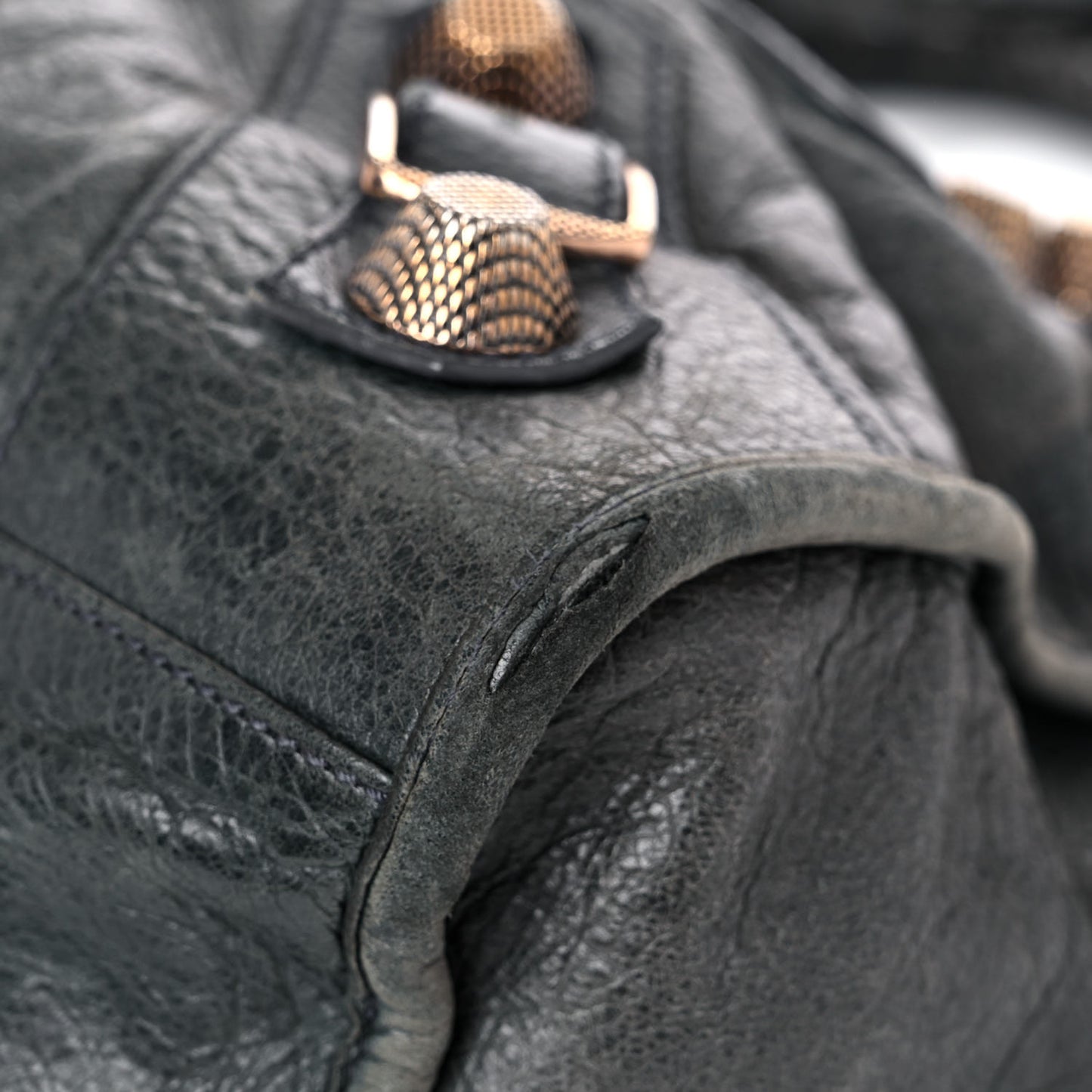 Agneau Giant 21 Rose Gold Hardware City Anthracite